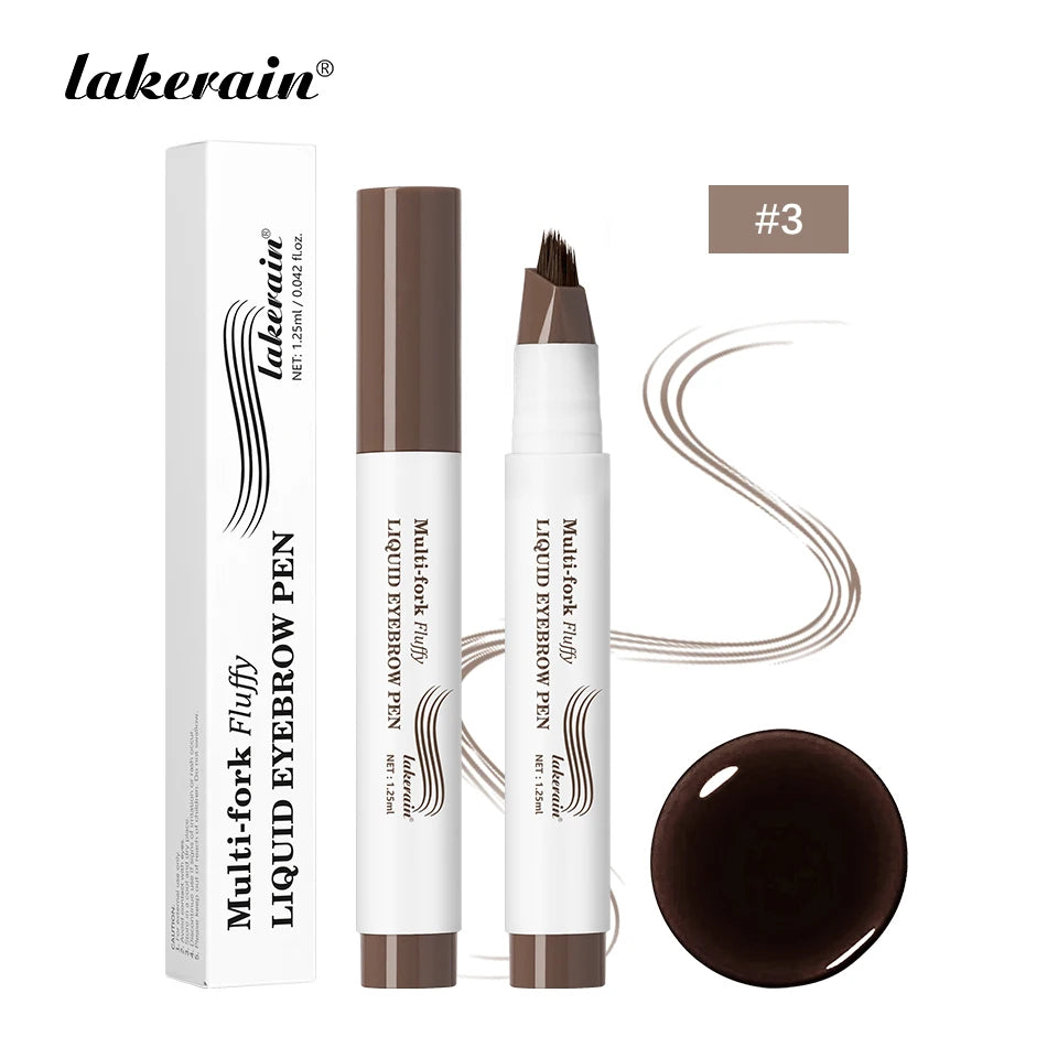Waterproof Multi-Fork Liquid Eyebrow Pen for Natural Brows - 23
