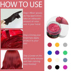 Temporary Hair Color Styling Wax for Hair and Beard 40g