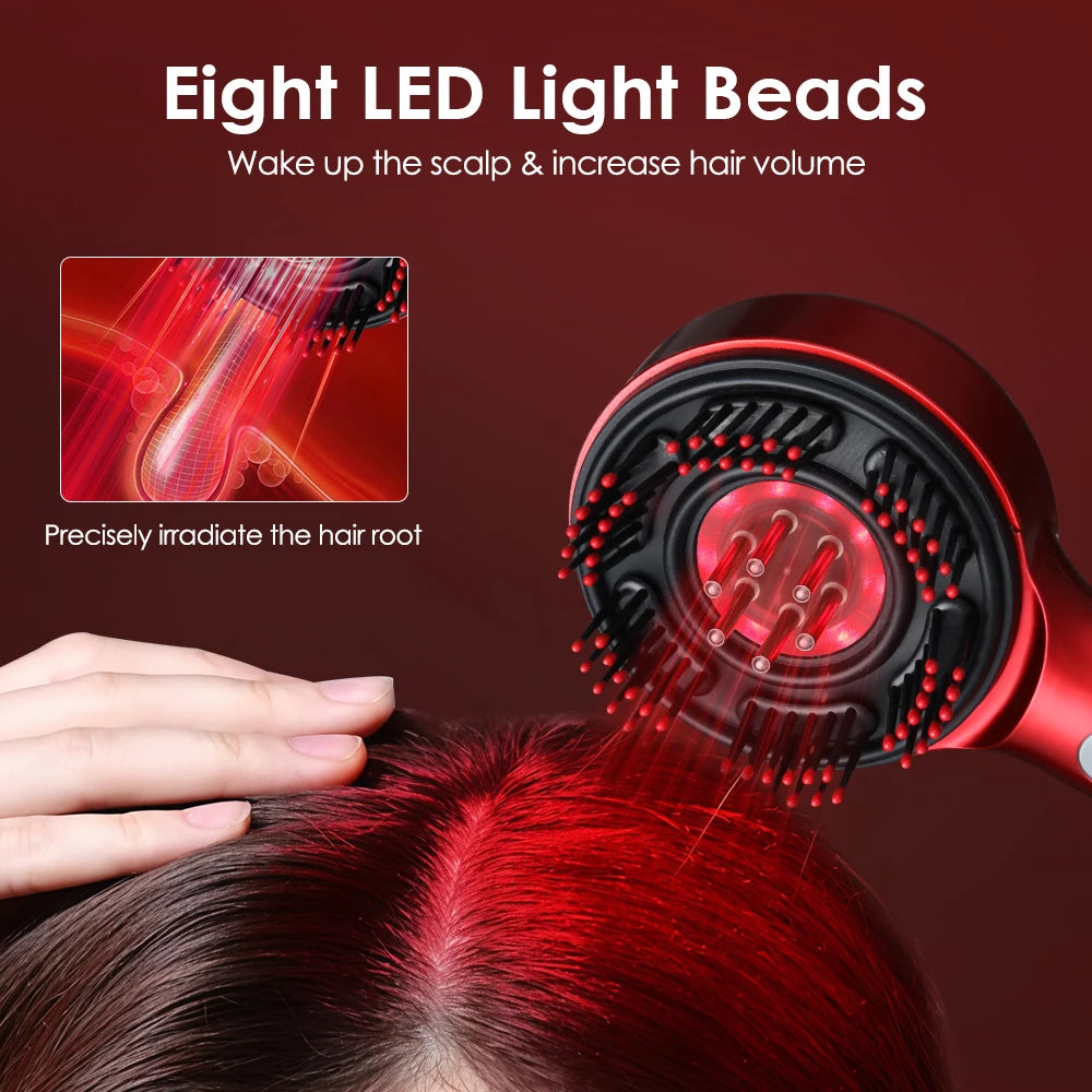 Electric Scalp Massager and Hair Growth Serum Applicator Comb - 3