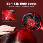 Electric Scalp Massager and Hair Growth Serum Applicator Comb