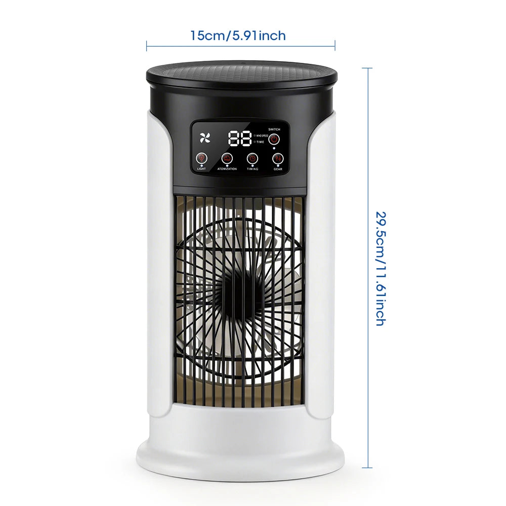 Portable Desktop Air Cooler and Humidifier Fan