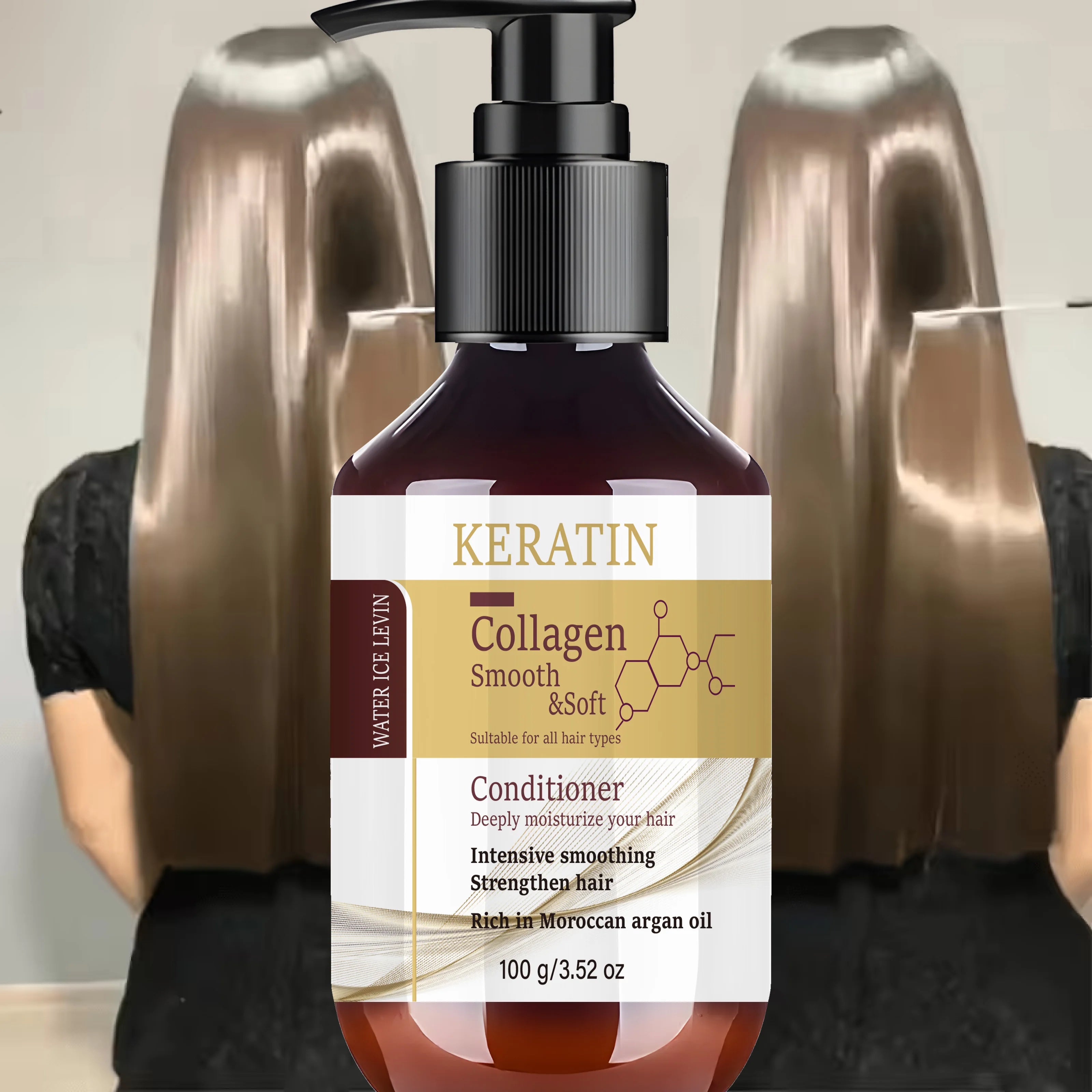 Keratin Collagen Hair Conditioner with Rosemary and Argan Oil 100g