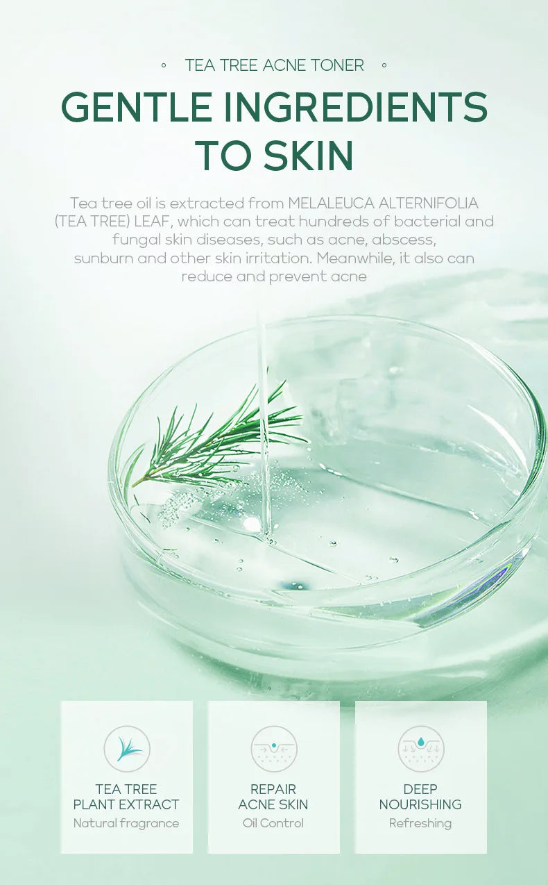 Fenyi Tea Tree Acne Toner Oil Control Facial Skin Care 100ml