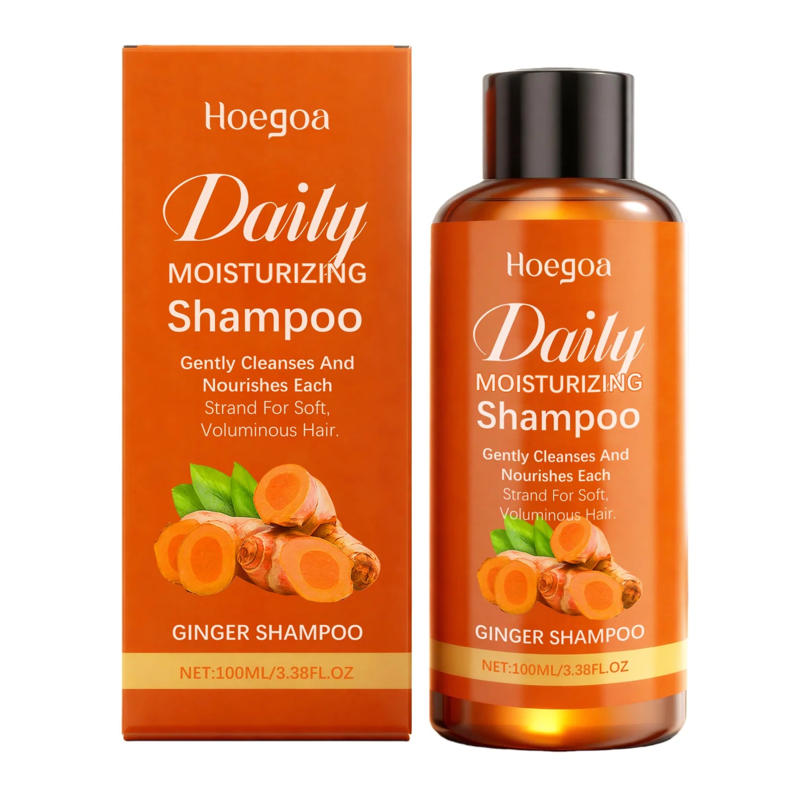 Ginger Shampoo Scalp Nourishing Oil Control and Volumizing Hair Cleanser