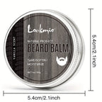 Lockmio Natural Vanilla Beard Balm for Softening Grooming and Styling