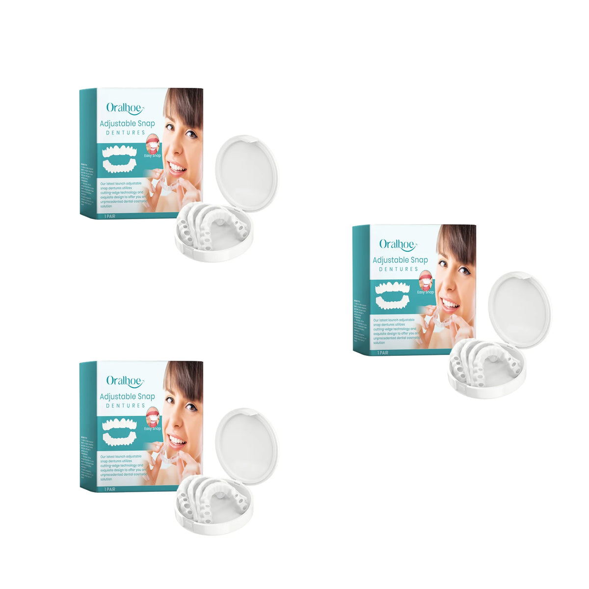 Adjustable Snap-On Dentures for Instant Smile Repair
