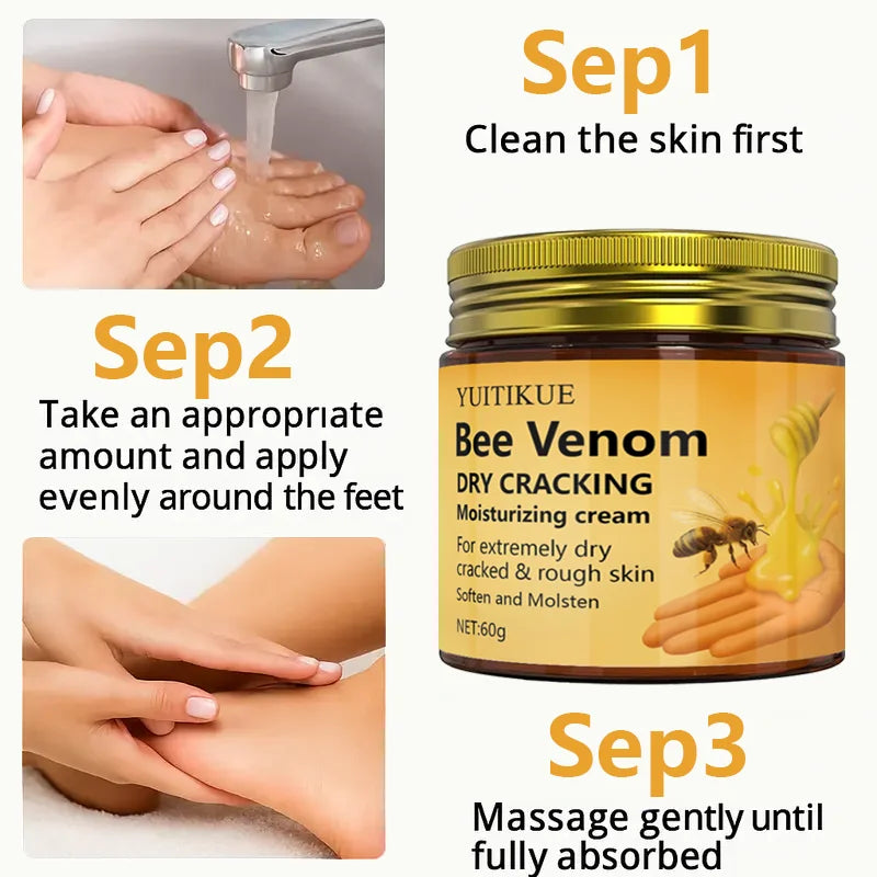 Bee Venom Repair Cream Intensive Moisturizing Treatment for Dry Skin