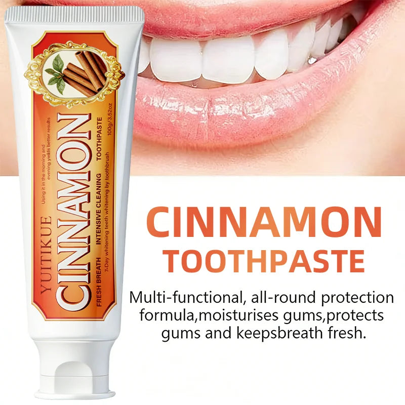 YUITIKUE Cinnamon Toothpaste Natural Teeth Whitening and Gum Care 100g