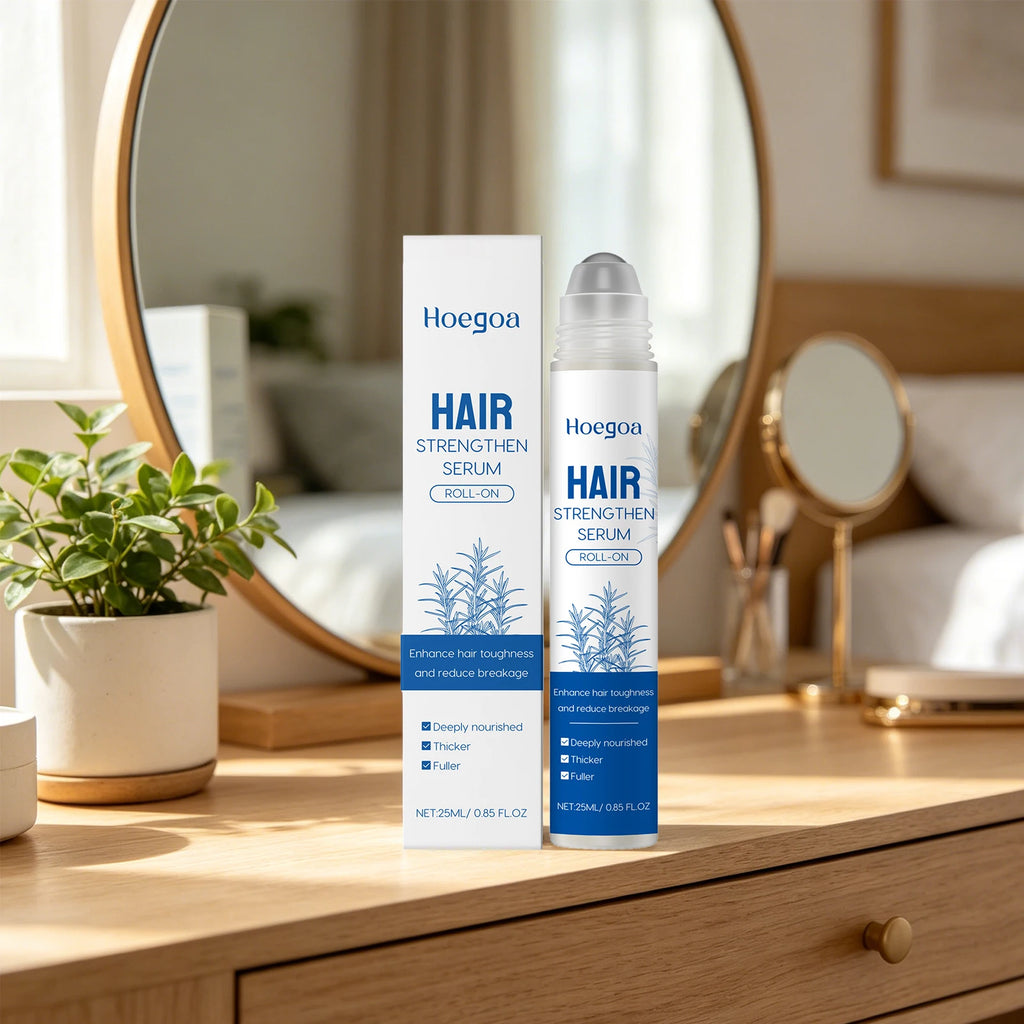 Rosemary Hair Growth Serum Roller for Scalp and Hair Strengthening