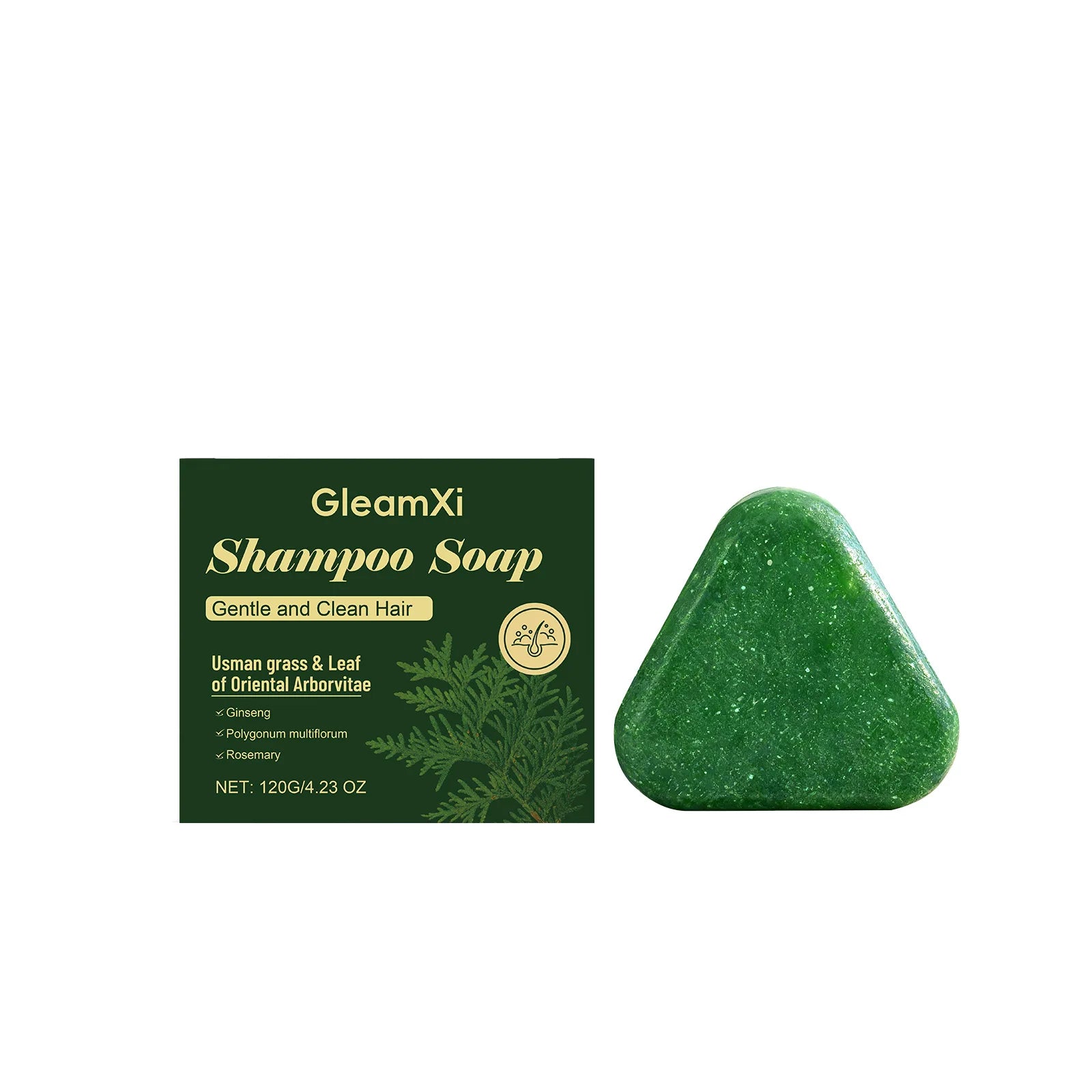 Rosemary Solid Shampoo Bar Hair Loss Prevention Oil Control Soap 120g