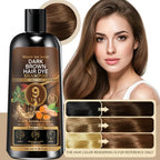 Dark Brown Hair Dye Shampoo with Biotin Keratin and Ginseng 100g
