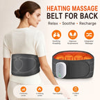 Cordless Heated Back Massage Belt with Air Compression