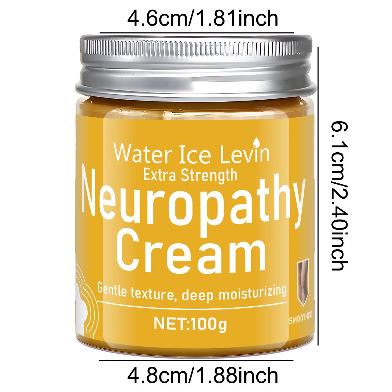 Water Ice Levin Neuropathy Cream Extra Strength Moisturizing Relief 100g - 6