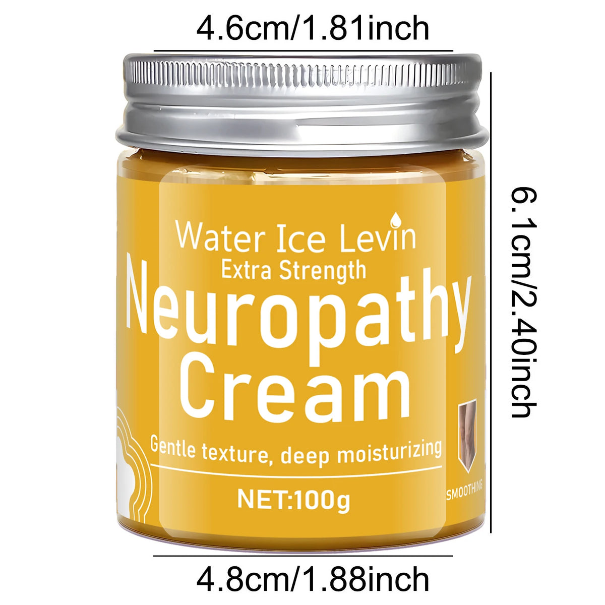 Water Ice Levin Neuropathy Cream Extra Strength Moisturizing Relief 100g