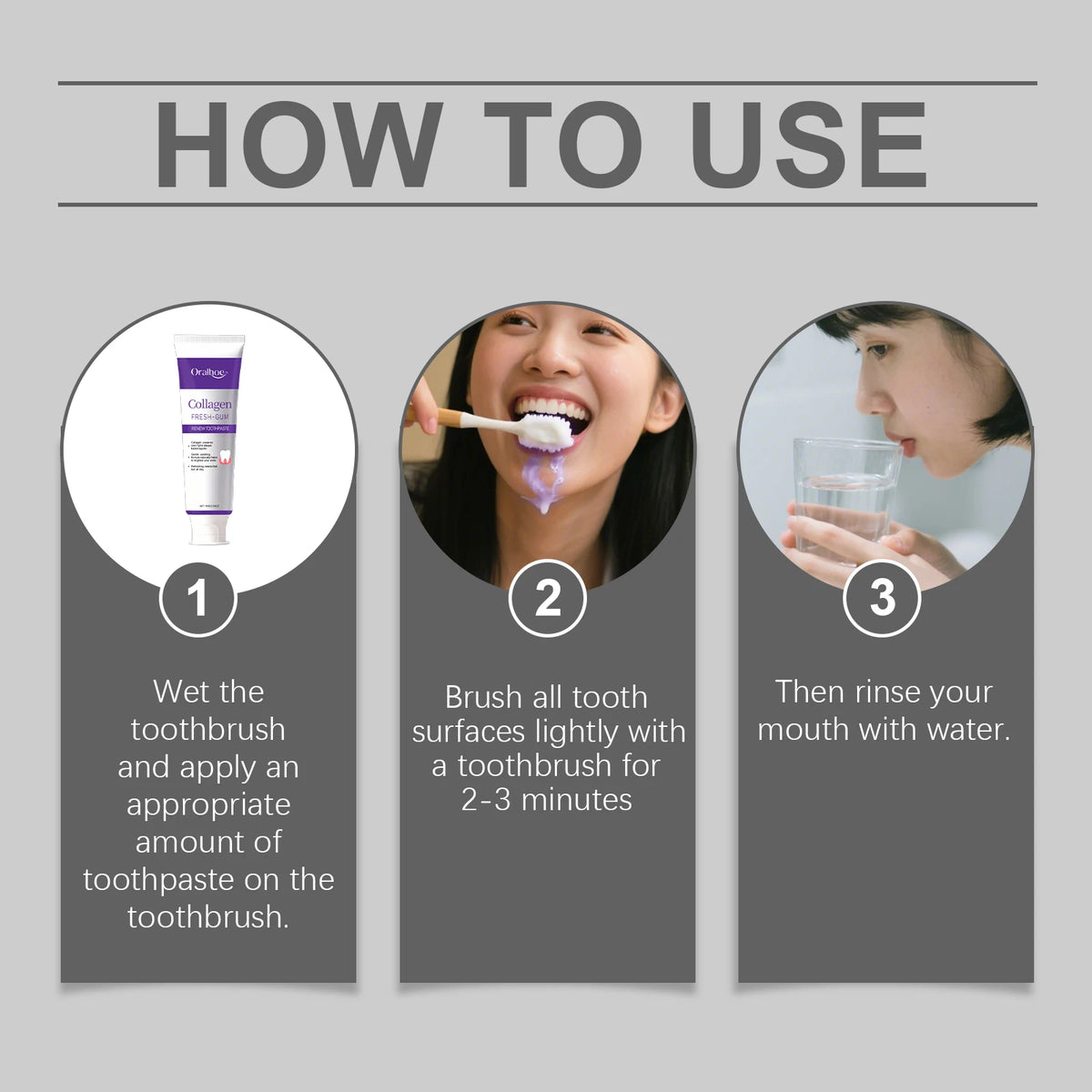 Collagen Whitening Toothpaste for Gum Care and Fresh Breath