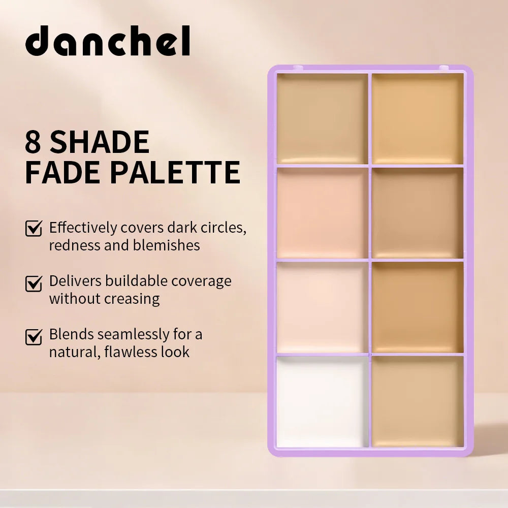 8-Shade Cream Concealer Palette and Contouring Kit