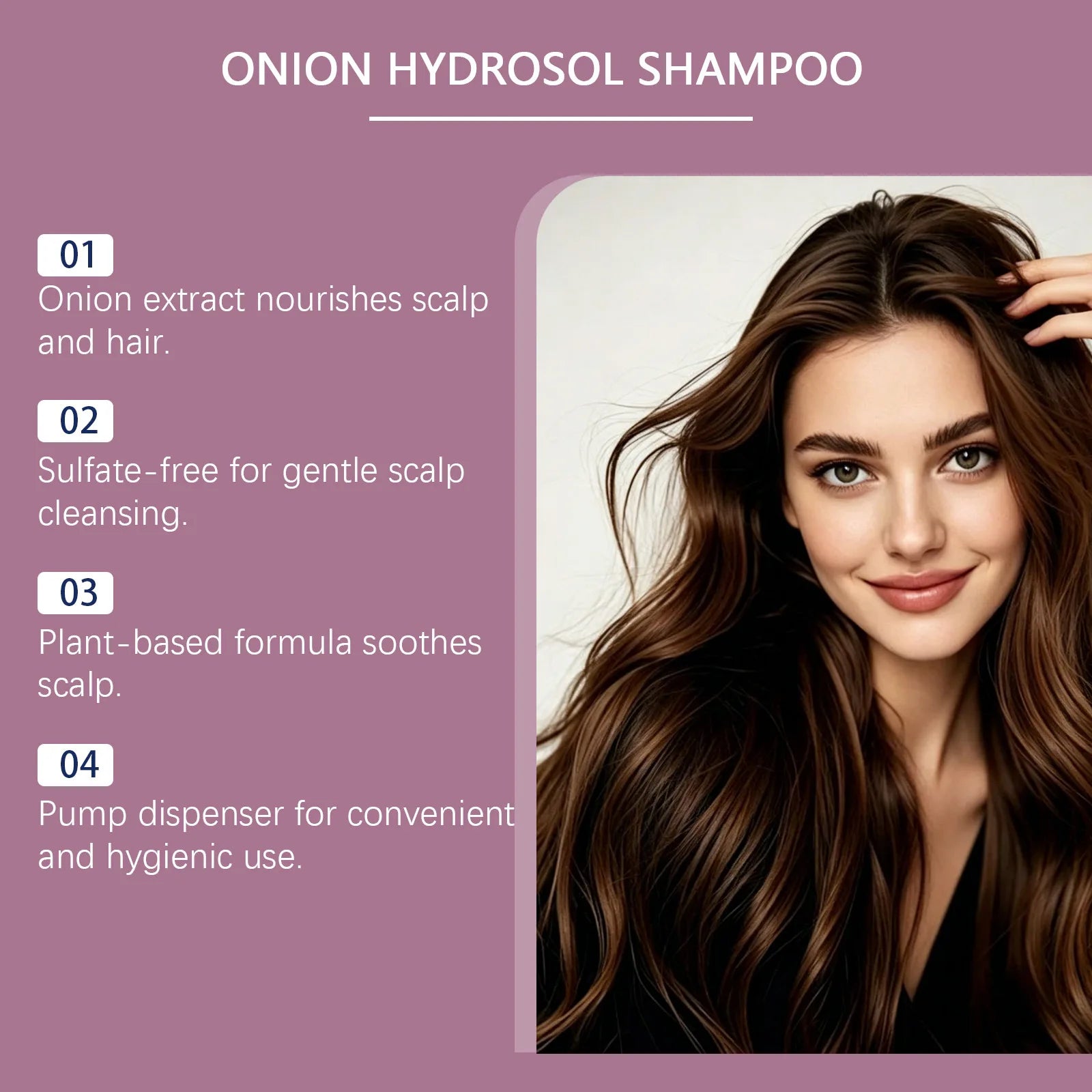 Onion Hydrosol Scalp Nourishing Shampoo 300ml for Hair Growth - 4