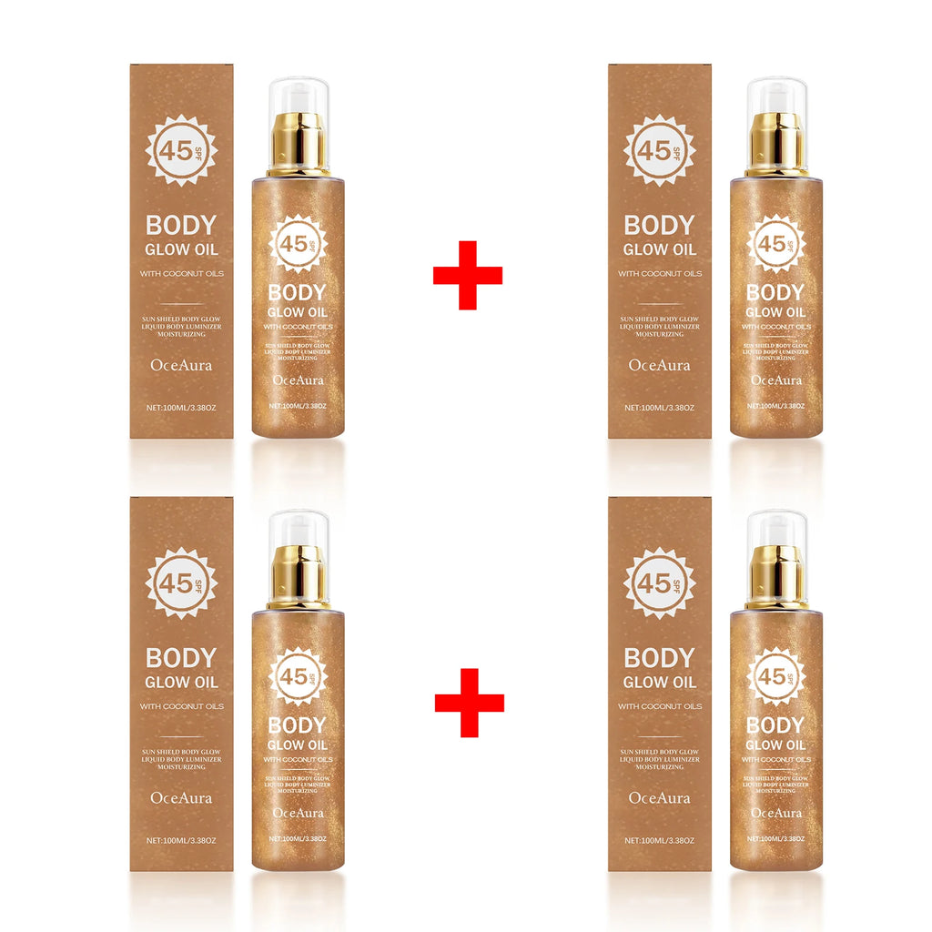 SPF 45 Coconut Glowing Body Oil Sun Protection