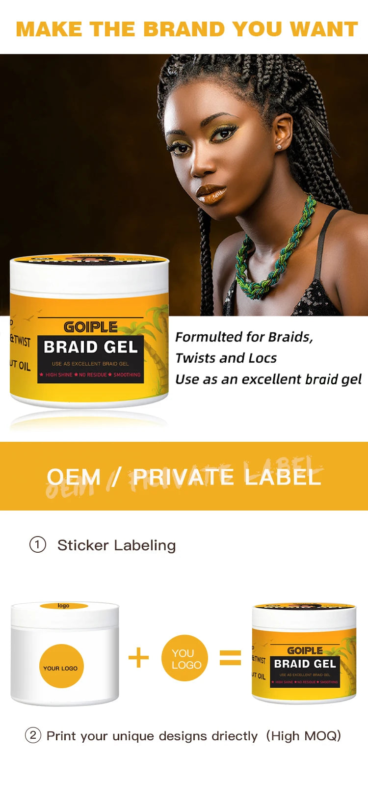 100g Pineapple Scented Braid Gel Smoothing Hairstyle Fixative Cream - 11