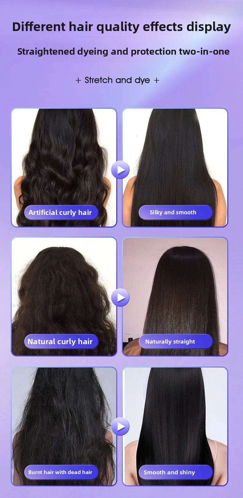 260ml RUY Hair Straightening Cream with Integrated Comb Applicator