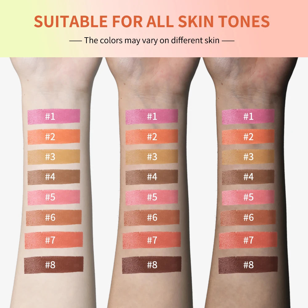 8-Color Cream Blush and Contour Palette