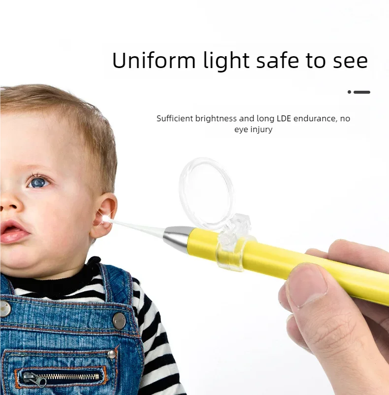 LED Light Ear Wax Removal Tool Kit for Adults and Children - 8