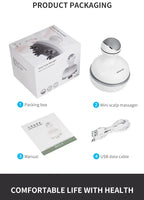 Electric Cordless Scalp Massager for Stress Relief and Hair Growth