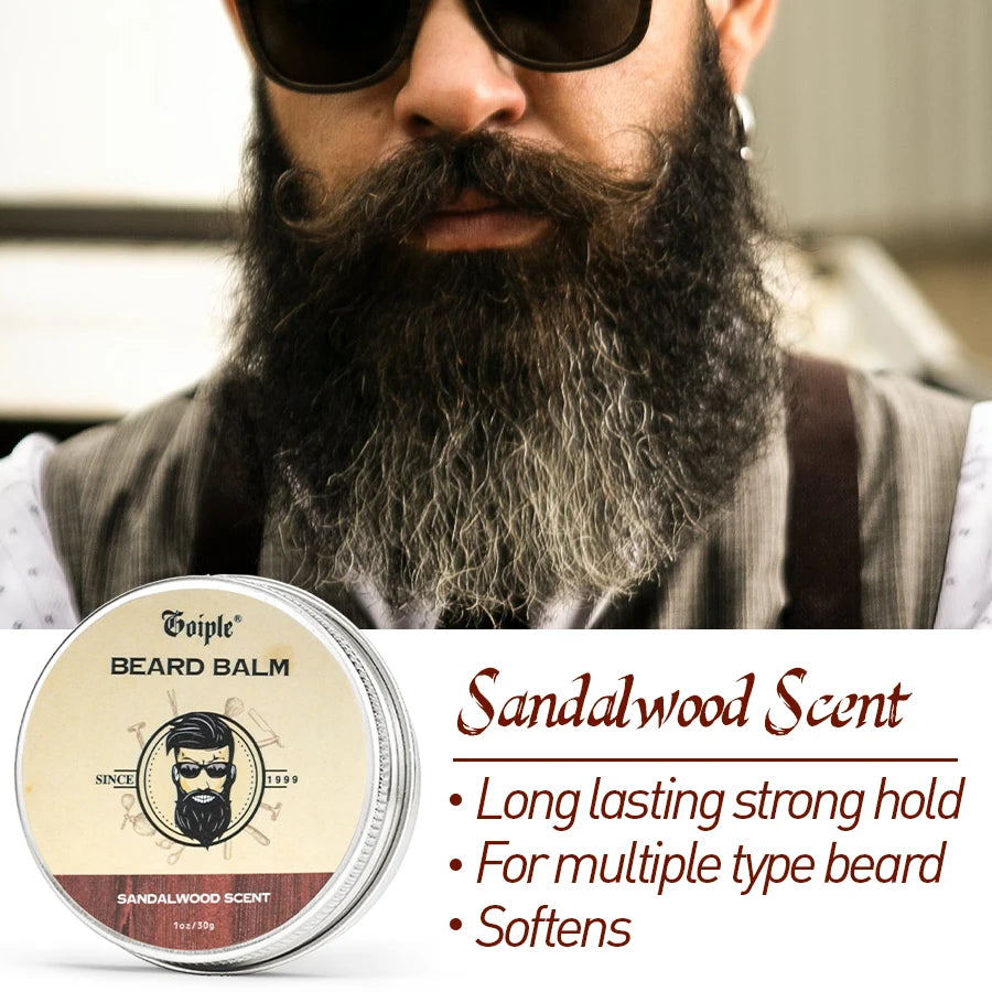 Goiple Natural Shea Butter Beard Balm for Men Mustache Styling Cream - 3