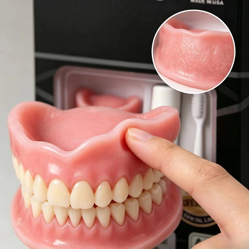 Moldable Silicone Denture Set for Instant Smile Makeover