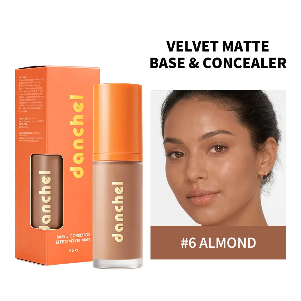2-in-1 Velvet Matte Liquid Foundation and Concealer - 20