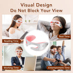 3D LED Red Light Therapy Eye Massager for Fatigue and Dark Circles