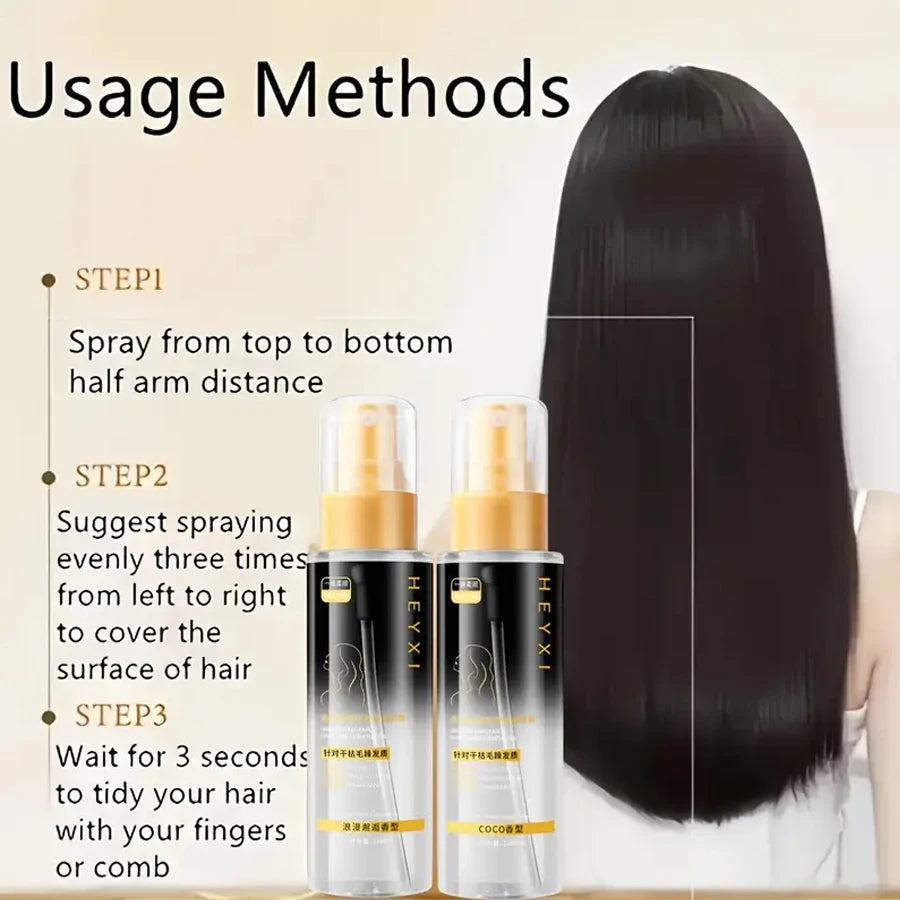 HEYXI Smooth Hair Care Essential Oil Spray for Dry Hair and Split Ends - 6