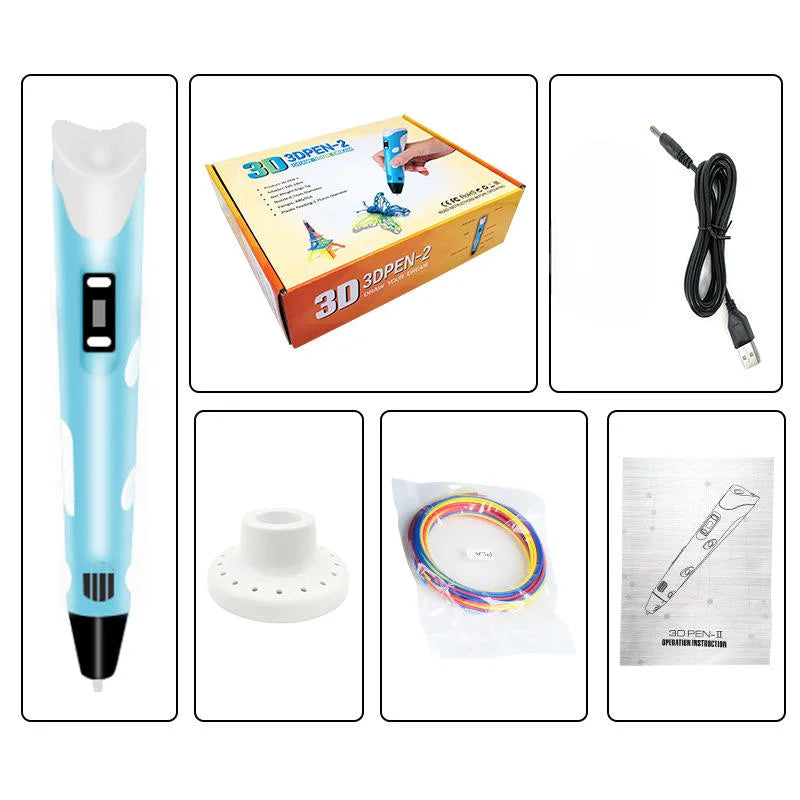 3D Printing Pen for Kids DIY Drawing Art