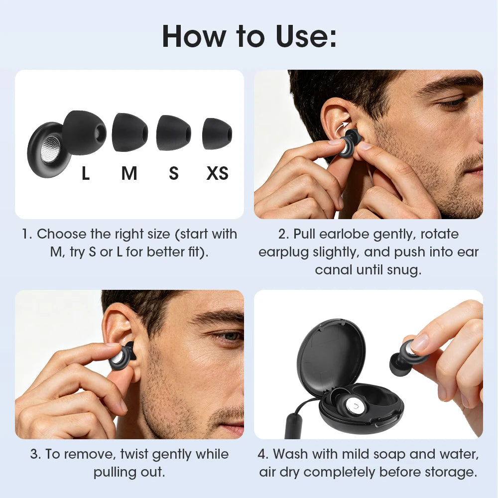 Reusable Noise-Canceling Sleep Earplugs for Side Sleeping - 15