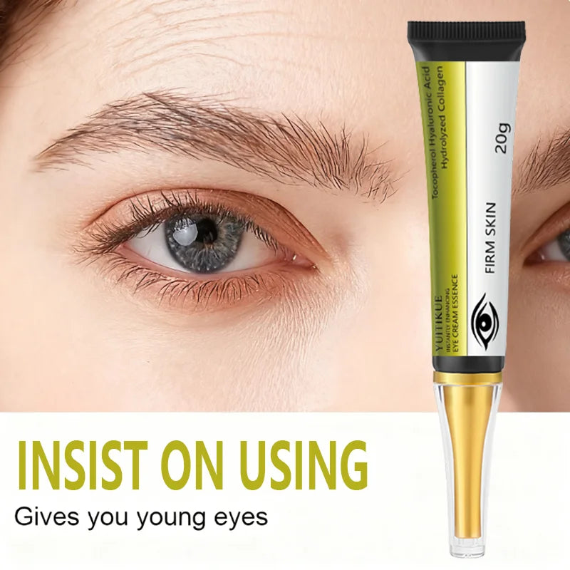 YUITIKUE Instant Firm Eye Cream Hyaluronic Acid Collagen Dark Circle Care - 4