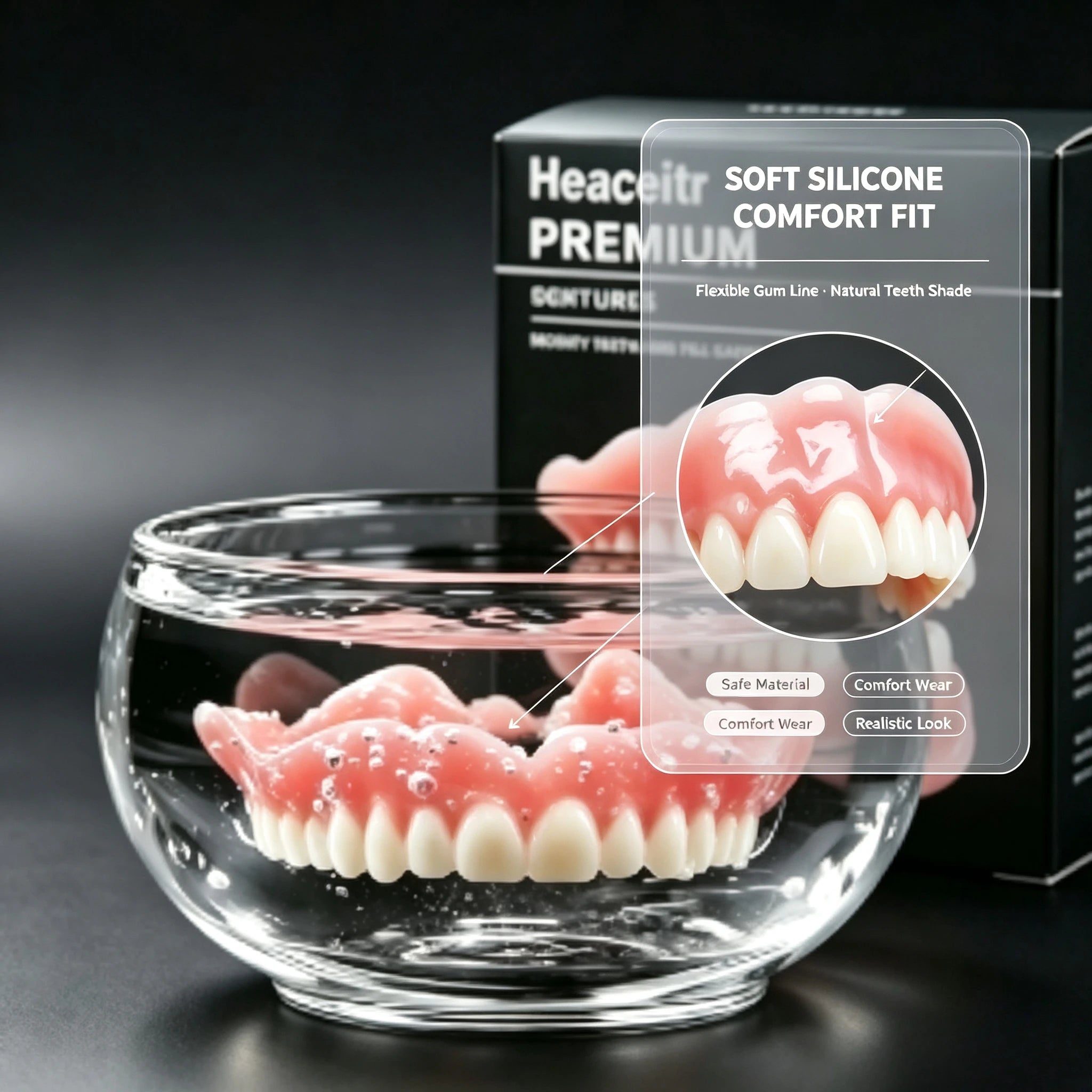 Custom Fit Silicone Dentures for Comfortable Smile - 1