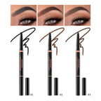 Waterproof Triangular Eyebrow Pencil with Grooming Brush