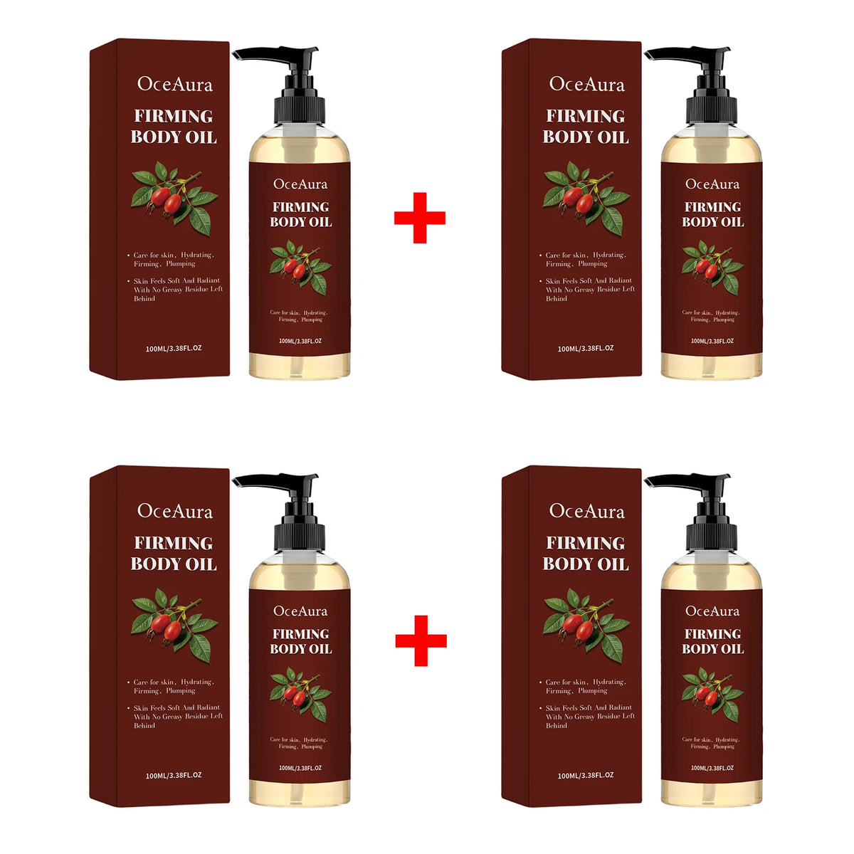 Hydrating Firming Body Oil for Skin Tightening and Elasticity