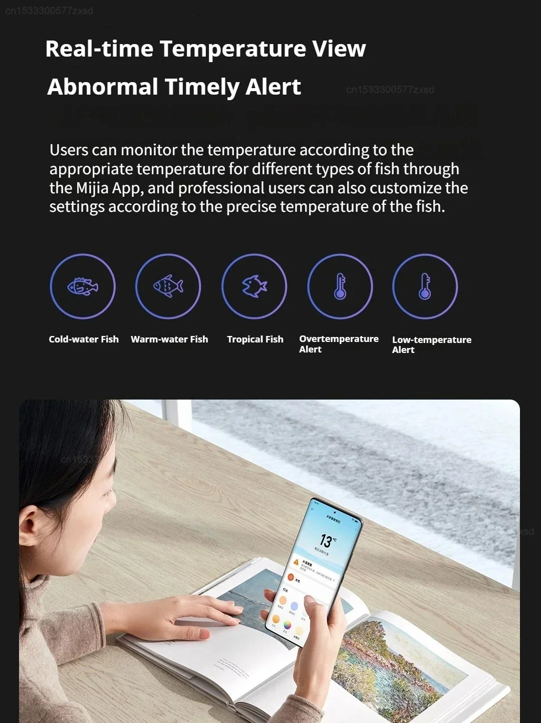Mijia Smart Fish Tank MYG100 App Controlled Aquarium with Lighting System - 25