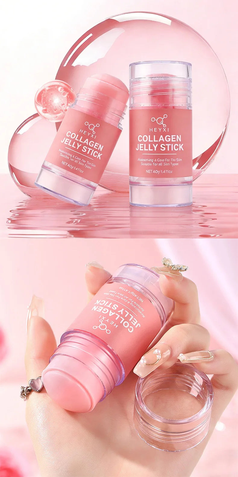 HEYXI Collagen Retinol Neck Cream Firming Moisturizing Jelly Stick