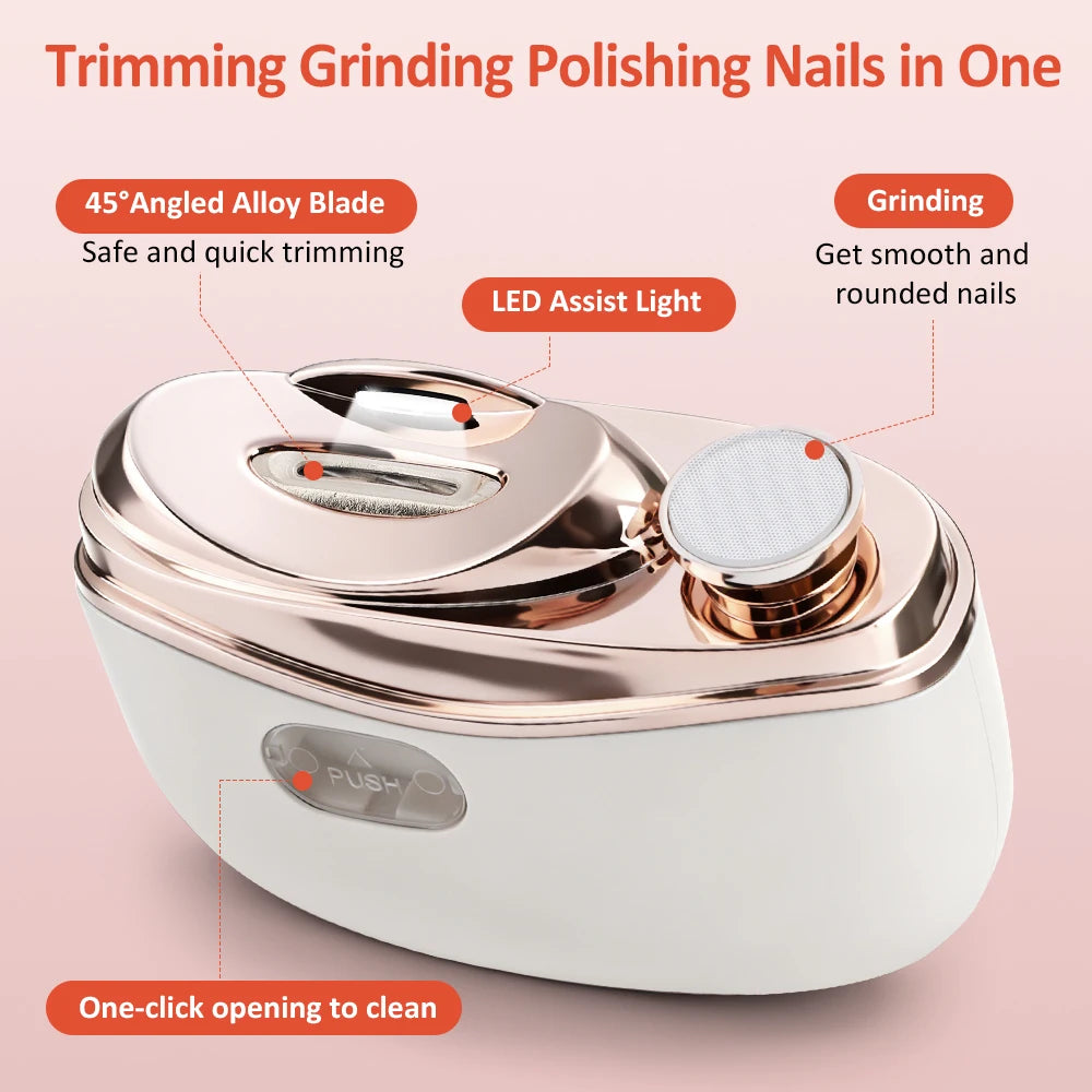 Electric Automatic Nail Trimmer and Clipper for Kids and Adults - 18