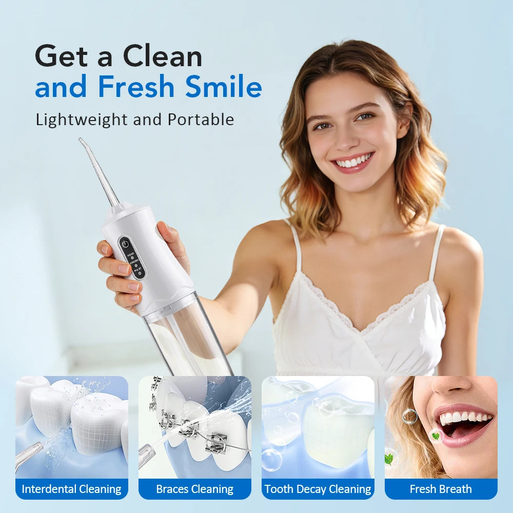Portable Cordless Water Flosser for Teeth Cleaning