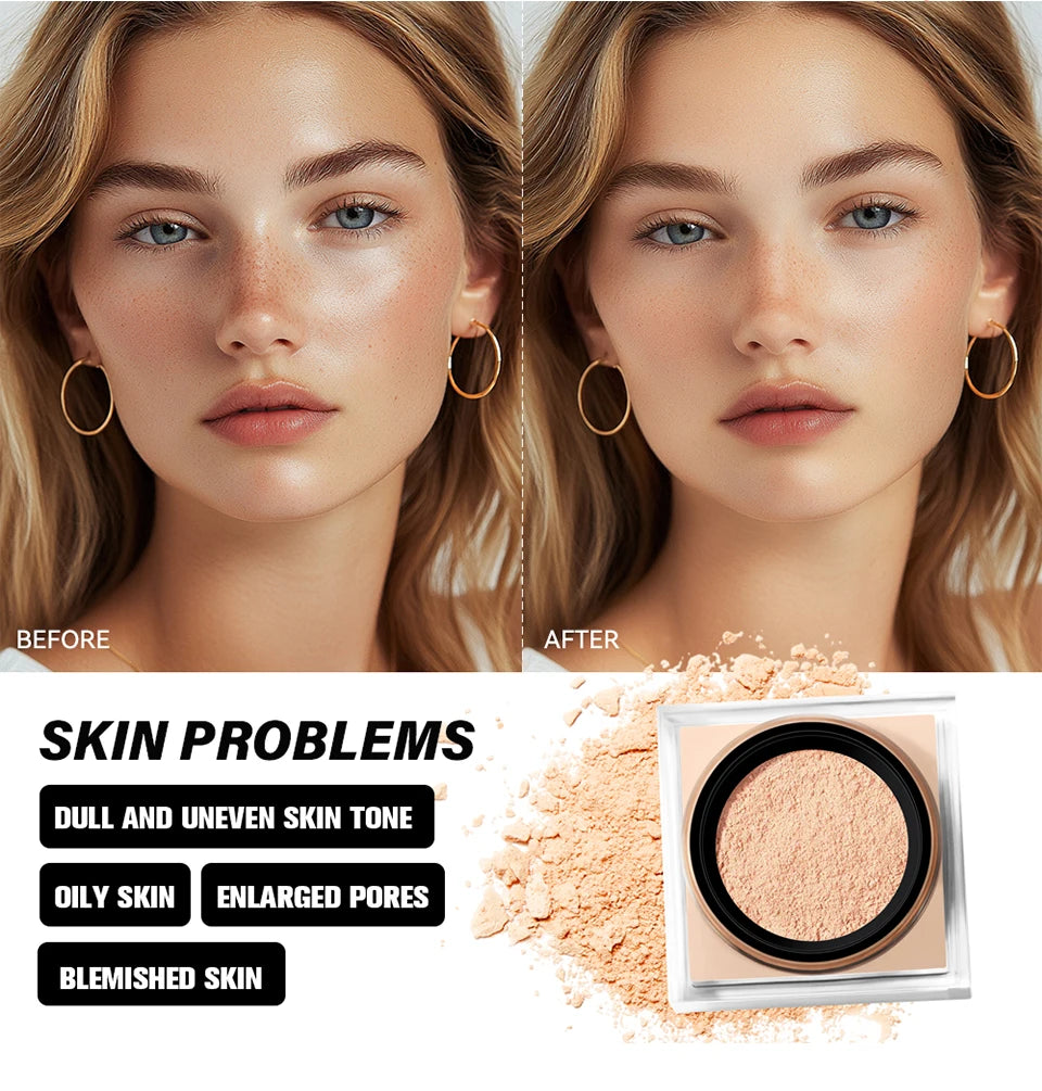 Matte Setting and Baking Loose Face Powder