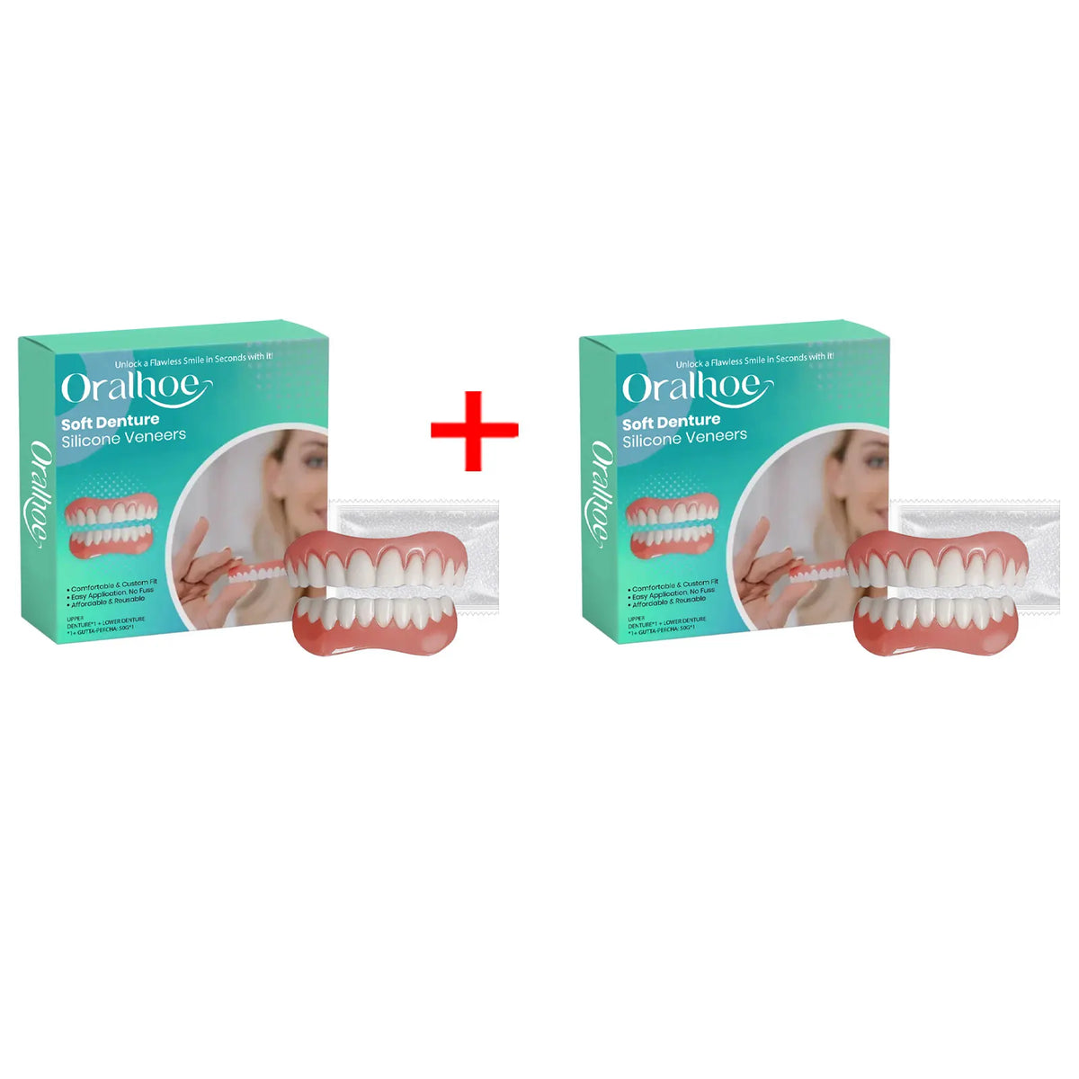 Flexible Silicone Cosmetic Dentures for Natural Smile