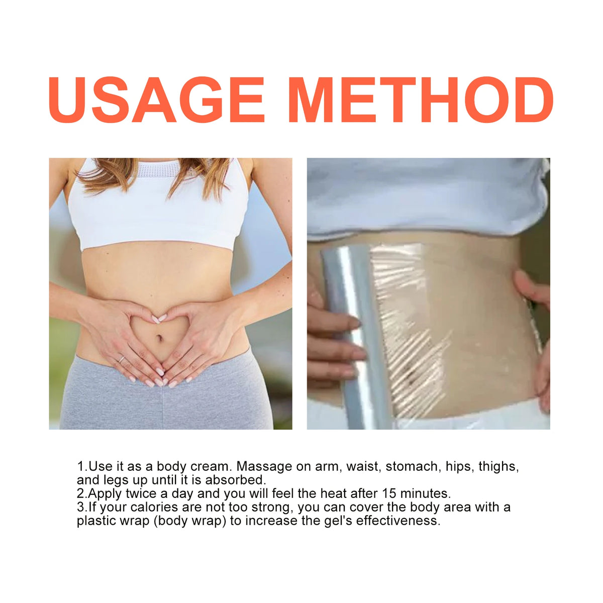 Anti-Cellulite Hot Massage Cream for Body Slimming and Shaping