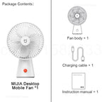 Mijia Desktop Fan Rechargeable Portable Cooling Table Fan 2 in 1