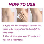 Painless Body Hair Removal Spray for Smooth Skin