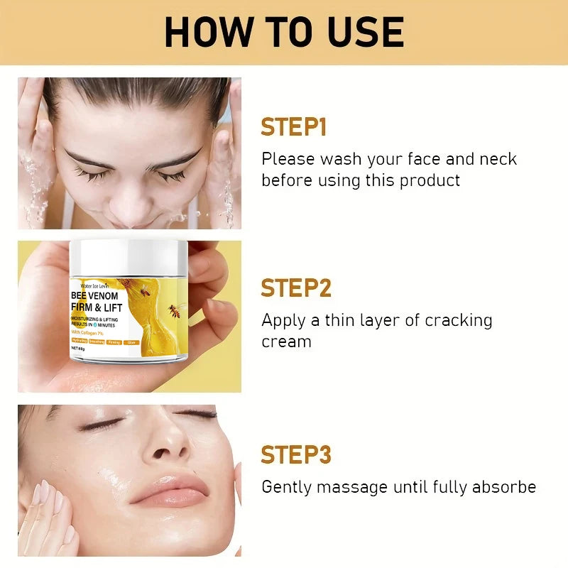 Bee Venom Instant Face Lifting Cream Anti Aging Firming Moisturizer - 6