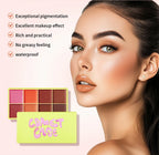 8-Color Cream Blush and Contour Palette