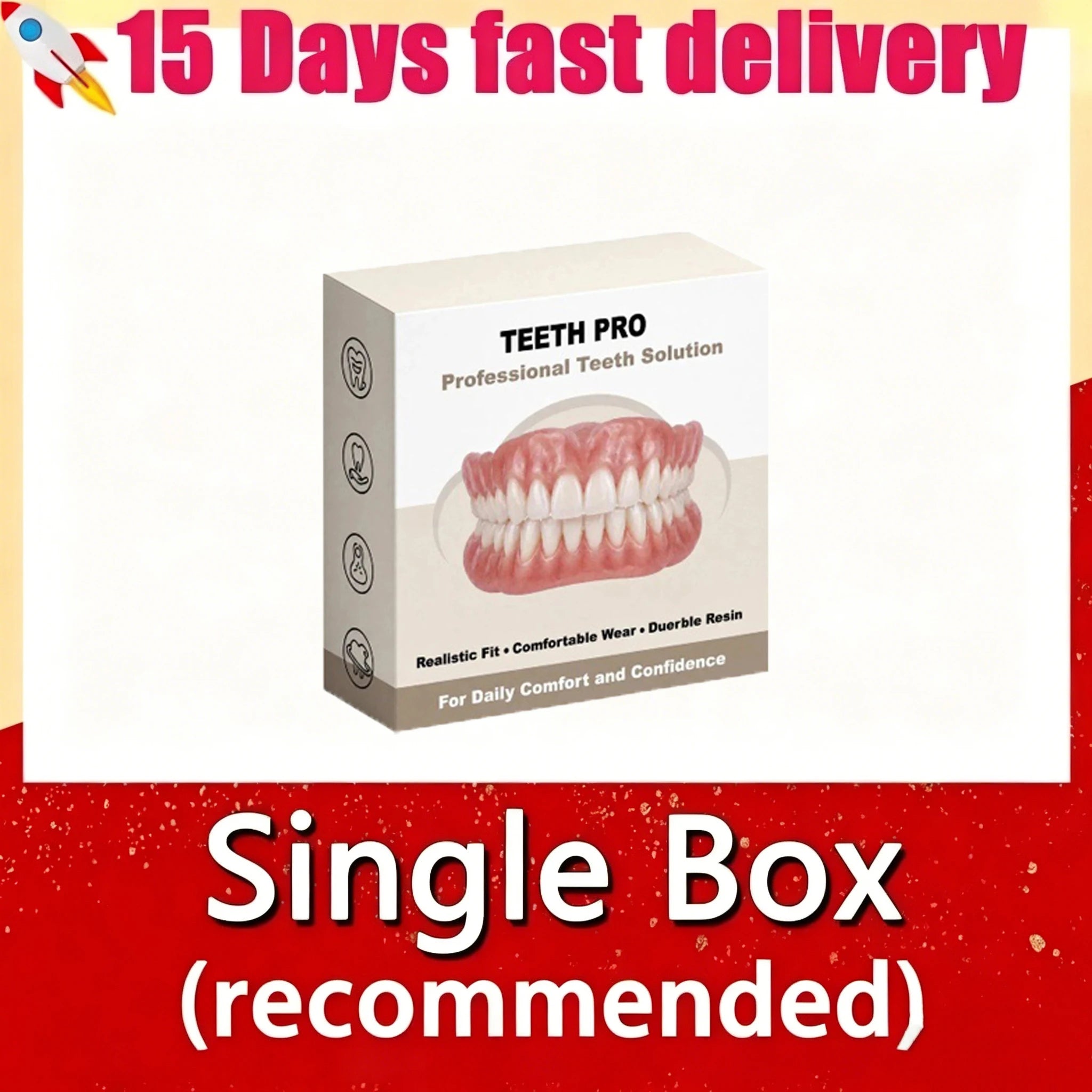 Comfortable Silicone Dentures for Realistic Smile - 13